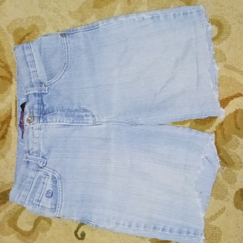 Distressed Denim Shorts